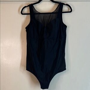 Torrid Black top Mesh One Piece Swimsuit 14/16 or 1